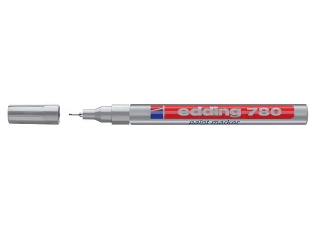 Merkepenn Edding 780 F sølv 